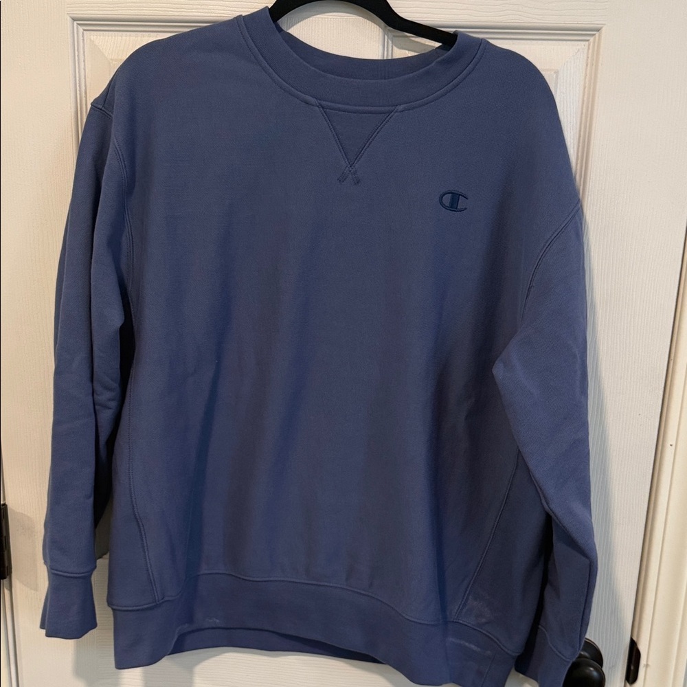 Champion  Classic Blue Crewneck Sweater